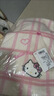 Hello Kitty圍巾女款秋冬可愛(ài)卡通百搭學(xué)生毛絨加厚凱蒂貓保暖圍脖 米色【格子】凱蒂貓圍巾 曬單實(shí)拍圖