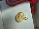 周生生黃金吊墜 足金長(cháng)命鎖寶寶周歲禮物 不含項鏈09300P 計價(jià) 3.2克 曬單實(shí)拍圖