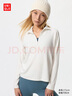 優(yōu)衣庫女裝HEATTECH彈力搖粒絨半拉鏈套頭衫/25秋冬新款479693 01 乳白色 L /160/88A 曬單實(shí)拍圖