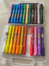 得力（deli）水溶性油畫(huà)棒24色可水洗旋轉出芯蠟筆炫彩棒套裝幼兒畫(huà)畫(huà)涂色熱門(mén)商品 曬單實(shí)拍圖