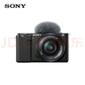 索尼（SONY）ZV-E10 微單數碼相機 4K視頻 vlog 直播相機 zv-e10 創(chuàng  )意濾鏡 黑色拆機身 64G+皮套+品牌電池+充+電池盒+包 官方標配 曬單實(shí)拍圖