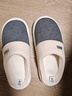 潔麗雅（Grace）棉拖鞋男士秋冬季室內防臭防滑居家保暖厚底踩屎感拖鞋男款冬天 曬單實(shí)拍圖