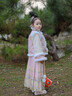女童馬面裙套裝中國風(fēng)新年拜年服冬季2025新款兒童格格服漢服冬款 三件套【加絨裙子+夾棉上衣+披風(fēng)】 120 曬單實(shí)拍圖