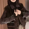 馨蘭芙曼水貂毛皮草2024年新貂皮女馬甲新款時(shí)尚秋冬天鵝絨環(huán)保貂皮大衣 黑色 均碼 曬單實(shí)拍圖