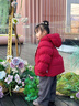 班喜迪女童棉服冬裝2025辛苦女寶寶新年衣服兒童冬季外套加厚保暖拜年服 紅色 100 曬單實(shí)拍圖