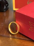 中國黃金（CHINA GOLD）黃金古法素圈戒指女款足金百搭指環(huán)手飾情人節生日禮物送女友老婆 古法素圈戒指  圈號12  約4.2g 曬單實(shí)拍圖