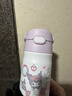 膳魔師幼兒園兒童保溫吸管水杯庫洛米不銹鋼小學(xué)生開(kāi)學(xué)必備水壺350ml紫 曬單實(shí)拍圖