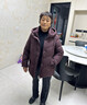 唐致老年羽絨服女冬季新款60歲70媽媽裝大碼老人奶奶太太冬裝加厚外套 紫色 2XL 【建議106-120斤】 曬單實(shí)拍圖