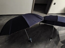 天堂 加大雨傘三折 晴雨兩用商務(wù)傘經(jīng)典格紋10骨大雨傘男女 藏青 曬單實(shí)拍圖