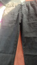 古銘森秋冬季大碼彈力牛仔褲男士加肥加大肥胖多口袋哈倫褲干活勞保褲子 灰色 4XL 【建議165-180斤】 曬單實(shí)拍圖