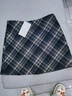 尚都比拉英倫風(fēng)氣質(zhì)半身裙女冬季含棉厚款保暖A字裙小個(gè)子中腰格紋短裙 曬單實(shí)拍圖