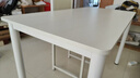 依戀達書(shū)桌學(xué)生家用書(shū)房?jì)和瘜?xiě)字桌簡(jiǎn)約電腦桌學(xué)習梳妝臺一體臥室桌子 云霧白+白色烤漆 120*60cm 曬單實(shí)拍圖