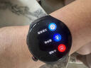 HKMW機（HUAIWEI）適用高精度全自動(dòng)監測尿酸血脂血糖心率體溫手表實(shí)時(shí)血壓血氧圓屏手環(huán)健康檢測 黑色標配版(送真皮表帶) 曬單實(shí)拍圖