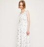 moussy&sly2025田園風(fēng)碎花無(wú)袖方領(lǐng)收腰長(cháng)裙連衣裙030ISZ33-3431 混合白色017 S 曬單實(shí)拍圖