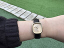 丹尼爾惠靈頓（DanielWellington）【徐如藍同款】DW摩方系列小方表皮帶女士手表歐美腕表送女友禮物 典雅金小方表 曬單實(shí)拍圖