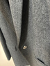 ELLE法式綿羊毛正肩廓形西裝外套女2025秋季新款人字紋通勤西服 深灰 L 曬單實(shí)拍圖