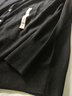 無(wú)印良品（MUJI）女式羊毛可水洗高針距圓領(lǐng)開(kāi)衫針織毛衣針織衫外套秋冬 黑色 L 165/88A 曬單實(shí)拍圖