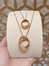 潮宏基 浮光掠影18K金項鏈女士彩金鎖骨鏈閃耀生日禮物女YD 鏈長(cháng)約45cm+延長(cháng)鏈 曬單實(shí)拍圖
