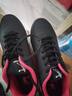 喬丹QIAODAN運動(dòng)鞋男鞋革面防潑水跑步鞋子舒適輕便跑鞋男 曬單實(shí)拍圖