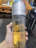 雙層加厚玻璃杯高硼硅保溫杯帶茶隔男士水杯茶水分離耐熱450mL 【彈蓋款】雙層加厚-鋼本色350ml 曬單實(shí)拍圖
