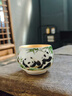 IKXO高端國寶熊貓?chǎng)探鹬魅吮瓊€(gè)人專(zhuān)用單杯陶瓷品茗杯功夫茶杯茶盞送禮 古彩國寶大熊貓金盞-金內膽 禮盒裝 曬單實(shí)拍圖