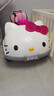 岙貝樂(lè )hellokitty貓兒童電動(dòng)車(chē)可坐人四輪汽車(chē)女孩可遙控玩具車(chē)寶寶童車(chē) KT小貓櫻花粉烤漆12v7大電瓶-雙驅-遙控搖擺-EVA軟輪胎 曬單實(shí)拍圖