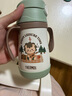 膳魔師（THERMOS）兒童吸管保溫杯超輕316L不銹鋼把手學(xué)生杯幼兒園嬰兒水杯上學(xué)TCKC 曬單實(shí)拍圖