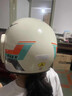 樂(lè )卡利 新國標3C認證電動(dòng)摩托車(chē)頭盔男女電瓶車(chē)秋冬季保暖安全帽 3C認證極速防霧款 乳白 曬單實(shí)拍圖