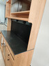 小半巖板餐邊柜北歐日式靠墻櫻桃木收納儲物柜日光餐邊柜1.5m整柜黑色 曬單實(shí)拍圖