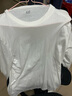 蓋璞男女裝春款基礎款純棉圓領(lǐng)常規長(cháng)袖T恤上衣美版795651 白色 S 美碼  M亞洲碼175/92A 曬單實(shí)拍圖