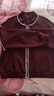 顏域短款氣質(zhì)夾克外套女2025新款早春流行通勤簡(jiǎn)約百搭女士棒球服 酒紅 L 曬單實(shí)拍圖