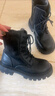 芭比童鞋女童春秋馬丁靴單里短筒皮靴兒童百搭黑色靴子DA6569黑色32碼 曬單實(shí)拍圖