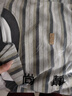 尚靜條紋撞色復古衛衣女2025秋新款學(xué)院風(fēng)寬松小個(gè)子上衣 灰/多色 M 曬單實(shí)拍圖