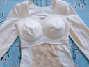 貓人帶胸墊保暖內衣女白色羊毛打底衫外穿內搭美體塑形蠶絲秋衣冬秋褲 膚色（單衣） M (推薦體重：85-95斤） 曬單實(shí)拍圖