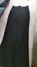 三彩2025秋季新款休閑微喇褲修身喇叭褲長(cháng)褲小黑褲M(mǎn) 曬單實(shí)拍圖