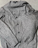 優(yōu)衣庫女裝紐花圓領(lǐng)針織開衫/毛衣外套空調(diào)衫通勤秋冬新款481477 03 灰色 S 曬單實(shí)拍圖
