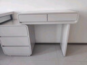 顧家麗安梳妝臺一體電腦桌臥室簡(jiǎn)約床尾斗柜轉角收納柜二合一書(shū)桌化妝桌 120CM桌面加六斗柜加電腦桌 烤漆奶白色(桌柜統一55CM) x 整裝只需要安裝 曬單實(shí)拍圖