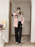 波司登（BOSIDENG）羽絨服男女情侶同款加厚鵝絨大毛領(lǐng)商場(chǎng)同款外套B250242317 雪櫻粉1862-至高抵御-20°C-充絨量+10%左右 S 160/84A 體重約100-110斤 曬單實(shí)拍圖