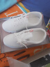 回力品牌斷碼真皮小白鞋女2025秋冬新款百搭輕便防滑運動(dòng)女士單鞋 白粉 單層 39 曬單實(shí)拍圖