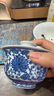 景德鎮官方陶瓷手繪青花泡茶碗家用喝茶二才蓋碗纏枝蓮紋釉下彩茶具送禮 青花纏枝蓮二才蓋碗 曬單實(shí)拍圖