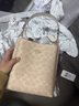 蔻馳（COACH）【品牌直供】女包MOLLIE手提斜挎水桶包 CBQ33生日禮物 曬單實(shí)拍圖