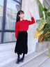 moonkids女童絲絨半身裙2025秋冬新款兒童中長(cháng)款加絨裙子女孩加厚魚(yú)尾半裙 兩件套【19722毛衣+4381黑色加絨半身裙】 100 cm 曬單實(shí)拍圖