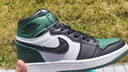 aj男鞋高幫板鞋男秋冬季學(xué)生休閑莆田男鞋運動(dòng)籃球鞋子男dunk女鞋 AJ高幫黑綠 42 曬單實(shí)拍圖