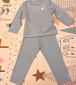 英氏兒童秋衣秋褲套裝男童女童保暖內衣中大童a類(lèi)棉打底上衣褲 灰色 110 曬單實(shí)拍圖