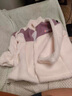 苒祺祺孕婦套裝寬松中長(cháng)款加絨加厚衛衣外套上衣褲子兩件套2025新款秋冬 紫色外套+加絨款杏色褲（套裝） M 曬單實(shí)拍圖