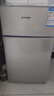 冰熊（bingxiong）小冰箱雙門(mén)迷你小型家用 冷藏冷凍宿舍寢室出租房用辦公室電冰箱節能省電 一級能效 58升銀色【一級能效I全國聯(lián)?！?曬單實(shí)拍圖