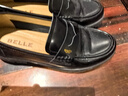 百麗2025復古英倫風(fēng)真皮樂(lè )福鞋小皮鞋牛皮女單鞋子B2561AA5  黑色 37 曬單實(shí)拍圖