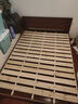 木牛人實(shí)木床家用1米8主臥雙人大床新中式排骨架木床民宿用1.5米單人床 單床【送貨上門(mén)】 1500mm*2000mm 曬單實(shí)拍圖