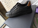 金利來(lái)（Goldlion）男鞋時(shí)尚個(gè)性耐磨板鞋舒適系帶休閑鞋55323073901A黑-39碼 曬單實(shí)拍圖