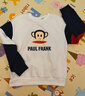 大嘴猴（paul frank）童裝秋冬衛衣套裝2024新款男女童長(cháng)袖中大童長(cháng)褲時(shí)尚休閑兩件套 米白 150 曬單實(shí)拍圖